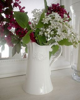 white french jug by country cream