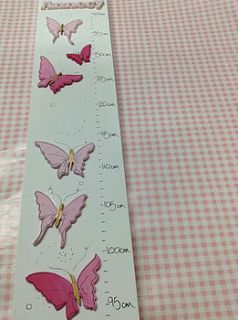 butterflies height chart by hickory dickory designs