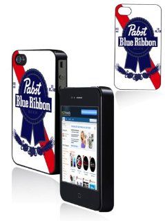 Pabst Blue Ribbon Banner   Iphone 4 Iphone 4s Hard Shell Case Cell Phones & Accessories