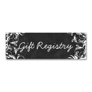 Chalkboard Wedding Gift Registry Insert Cards Business Card Template