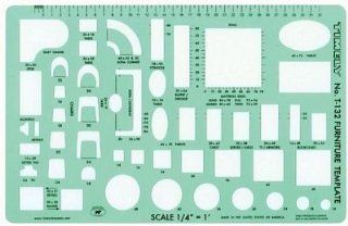 Timely Template 132T Furniture Template   1/4 Inch Patio, Lawn & Garden