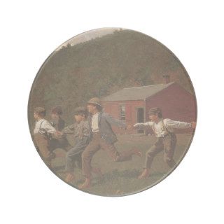 Winslow Homer Snap The Whip Beverage Coasters