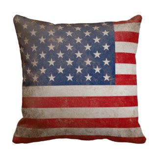 Patriotic American Flag 50 Stars Pillow
