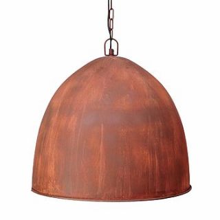 rust and gold pendant light by idyll home ltd