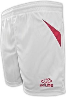 Kelme Celta Soccer Shorts  129 RED/WHITE YM   6 INSEAM Clothing