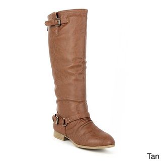 Top Moda Women's 'Coco 1' Knee high Riding Boots Boots