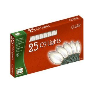 NOMA/INLITEN IMPORT 925C 88 25 Light C9 Light Set, Clear