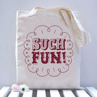 such fun tote bag by snowdon design & craft