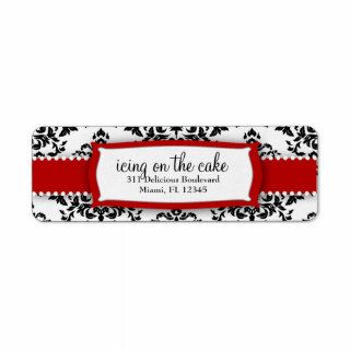 311 Icing on the Cake Red Address Label