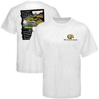 Southern Miss Golden Eagles White Fight Song T shirt (Medium)  Sports & Outdoors