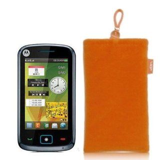 Genuine Mofi Fashion Pouch for Motorola EX128/EX245   ORANGE Cell Phones & Accessories