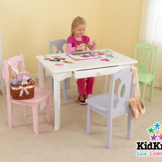Heart Kids 7 Piece Table and Chair Set