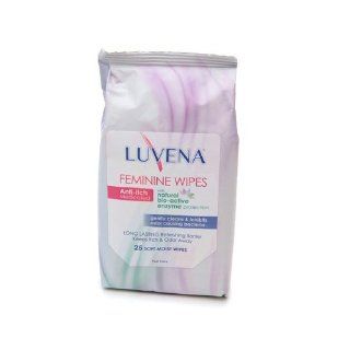 Luvena Prebiotic Feminine Wipes Anti Itch Medicated   25 Wipes Health & Personal Care