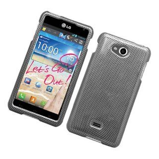 Eagle Cell PILGMS870G127 Stylish Hard Snap On Protective Case for LG Spirit 4G/MS870   Retail Packaging   Carbon Fiber Cell Phones & Accessories