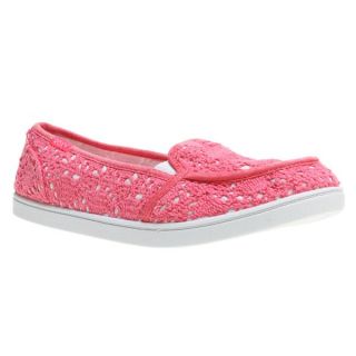 Roxy Lido Crochet Shoes Highlighter Pink   Womens