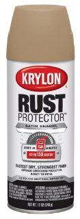 krylon 69027 Rust Protector and Preventative Enamels, Satin Khaki   Spray Paints  