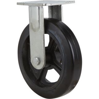 8in. Rigid Solid Rubber Replacement Caster  1,500 Lbs.   Above