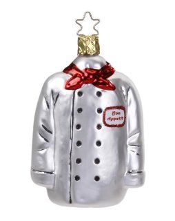 Chef's jacket, #1 126 13, by Inge Glas of Germany   Decorative Hanging Ornaments
