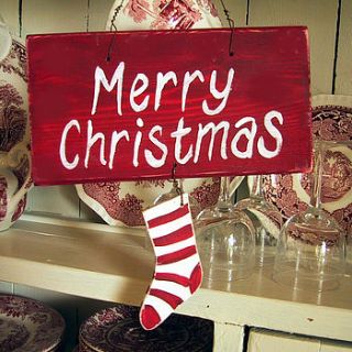 merry christmas sign by giddy kipper