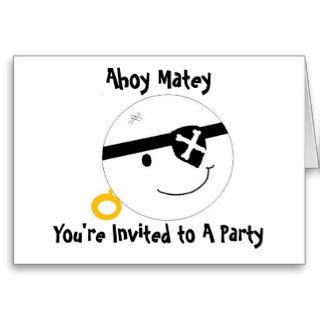 Pirate Party Invitation Card
