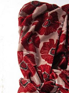 silk velvet scarf by trisha needham