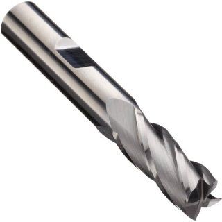 Niagara Cutter 85833 Carbide Square Nose End Mill, Inch, Weldon Shank, Uncoated (Bright) Finish, Roughing and Finishing Cut, 30 Degree Helix, 4 Flutes, 1.5" Overall Length, 0.125" Cutting Diameter, 0.125" Shank Diameter Industrial & Sci
