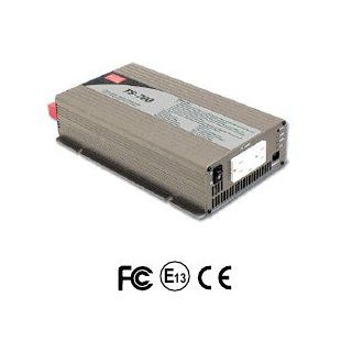 Meanwell TS 700 124 700W True Sine Wave DC AC Power Inverter 24V 110VAC 100 / 110 / 115 / 120VAC Selectable 50/60Hz Selectable 800W for 180 sec. / 1050W for 10 sec. / surge power 1400W for 30 cycles Automotive