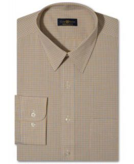 Club Room Dress Shirt, Wrinkle Resistant Cranberry Box Check Long Sleeved Shirt   Dress Shirts   Men