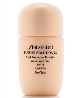 Receive a Complimentary Future Solution LX Total Protective Emulsion SPF with $50 Shiseido purchase   Gifts with Purchase   Beauty
