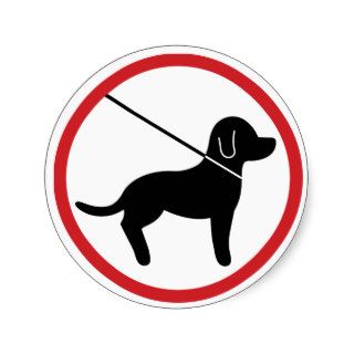 Keep Pets On Leash Sticker