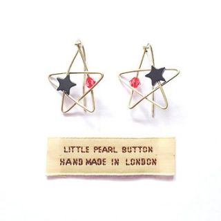 'doodle stars' earrings by little pearl button