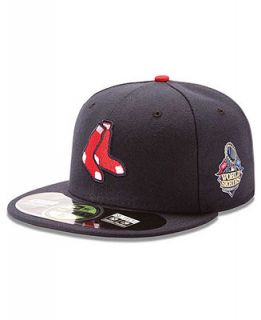 New Era Boston Red Sox 2013 World Series Patch 59FIFTY Cap   Sports Fan Shop By Lids   Men