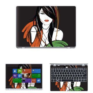 Decalrus   Matte Decal Skin Sticker for Acer Aspire V5 122P with 11.6" Touch screen (NOTES Compare your laptop to IDENTIFY image on this listing for correct model) case cover MATaspireV5122p 221 Computers & Accessories