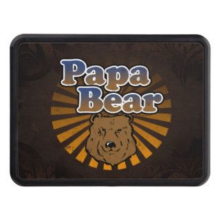 Papa Bear, Cool Fathers Day Vintage Look Hitch Covers