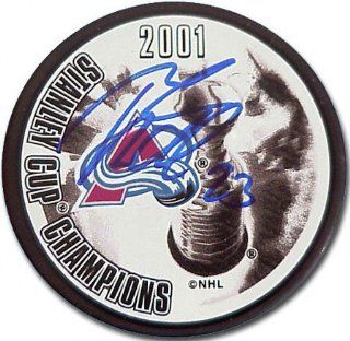Milan Hejduk Colorado Avalanche Autographed Stanley Cup Hockey Puck  Sports Related Collectibles  Sports & Outdoors