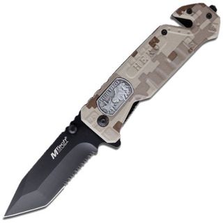 MTech USA Special Forces Tactical Folding Knife with Glass Breaker M Tech Pocket Knives