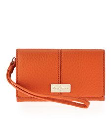 Cole Haan Village Leather Tech Wallet, Orange