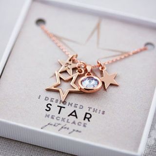 design your own personalised star necklace by j&s jewellery