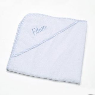 personalised boys hooded towel by monogrammed linen shop