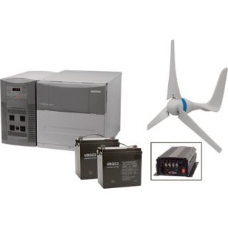 NPower Complete 1800 Watt Wind Power Package — Wind Turbine, Batteries and PowerHub — A Northern Exclusive!  Battery Backup Packages