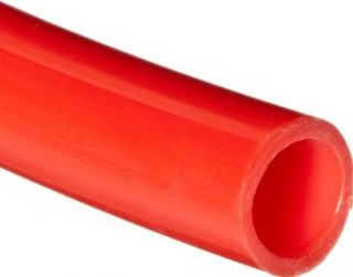 Red Nylon 12 Flexible Tubing, 0.117" ID, 0.188" OD, 0.035" Wall, 10' Length Industrial Plastic Tubing