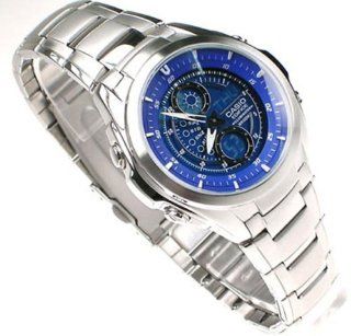 Casio Edifice EFA 116D 2AVDF Blue Stainless Steel Dress Watch Watches