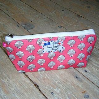 clam shell cosmetic toiletry wash bag by lovely jubbly