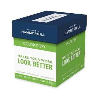 Hammermill   Color Copy Paper, 28 lb., 8 1/2"x11", 100 GE/114 ISO, 2500/CT, WE, Sold as 1 Carton, HAM 102450  Multipurpose Paper 