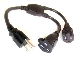 Micro Connectors, Inc. 14 inches AC Y Power Cord (M05 113YUL) Computers & Accessories