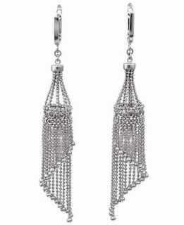 Pearl Lace by EFFY Cultured Freshwater Pearl Caged Drop Earrings in Sterling Silver (11mm)   Earrings   Jewelry & Watches