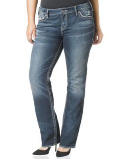 Silver Jeans Plus Size Suki Bootcut Jeans, Medium Wash   Jeans   Plus Sizes