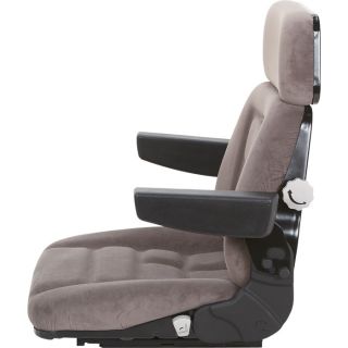 K & M Replacement Seat Top for Grammer MSG95 Tractor Seat — Gray, Model# 7616  Construction   Agriculture Seats