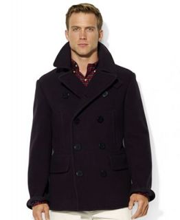 Polo Ralph Lauren Coat, Nautical Wool Blend Peacoat   Coats & Jackets   Men