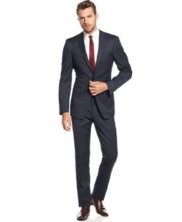 DKNY Suit Charcoal Solid Extra Slim Fit   Men